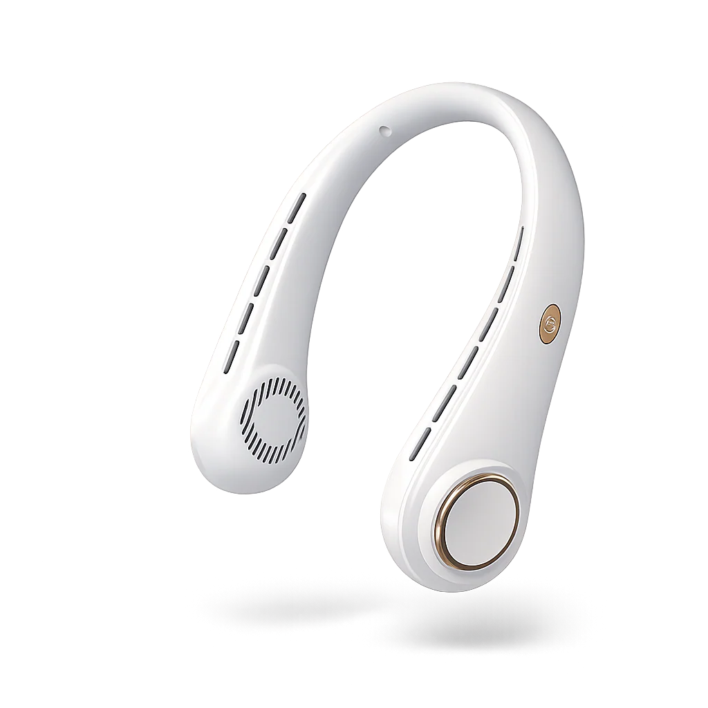 Ventilator de Gât Fără Palete — Portabil, Reîncărcabil USB, Silențios